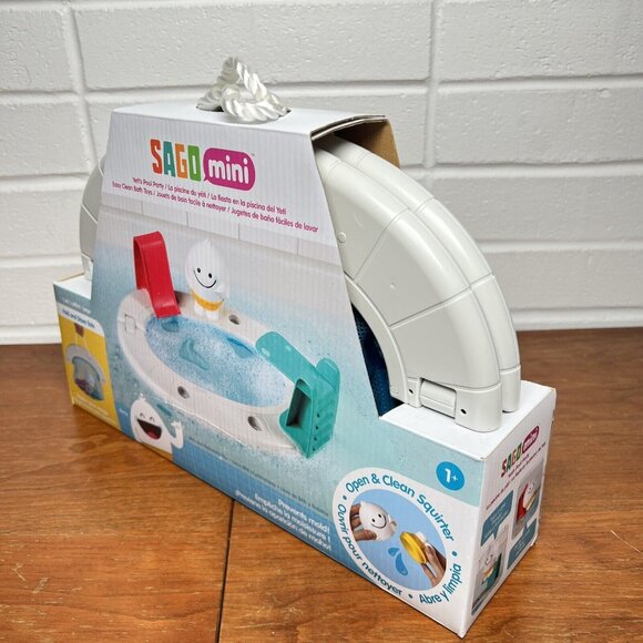 Sago Mini Yeti’s Pool Party Fold and Store Tote Remy RARE BPA & Phthalate-free - Picture 5 of 16